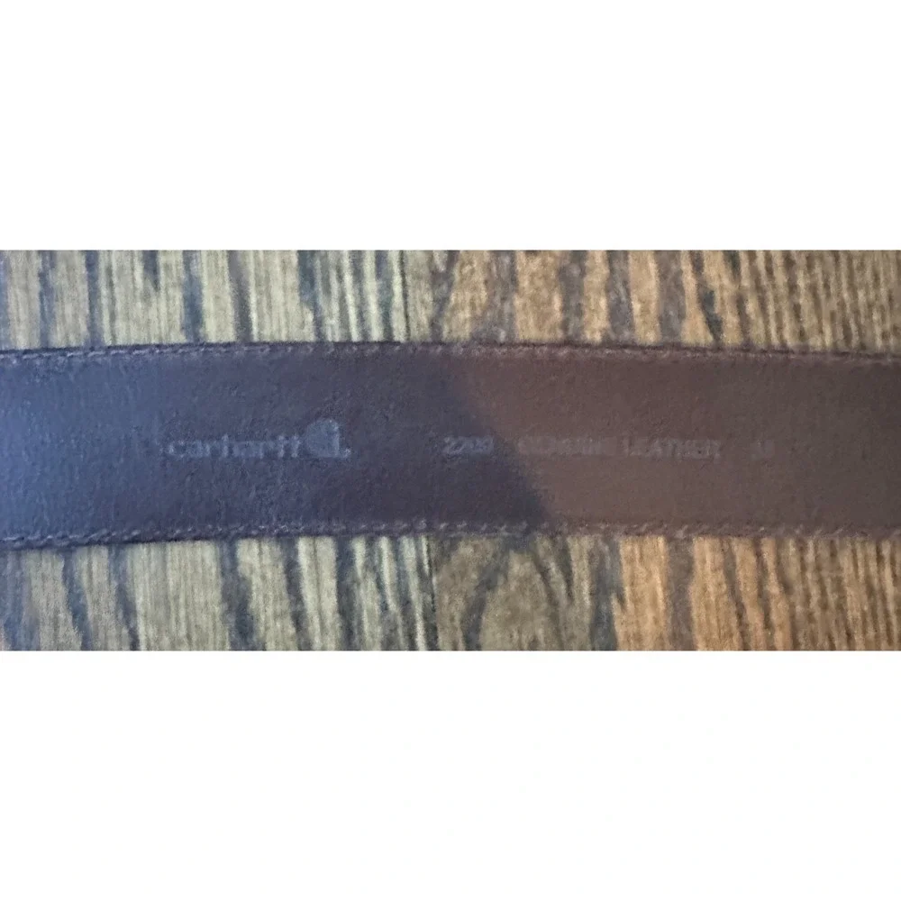 Carhartt Boys 2200 Genuine Leather Belt Brown Size 24 Outdoor Work Classic